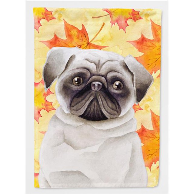 Carolines Treasures CK1406GF Pug Fall Flag - Taille Jardin