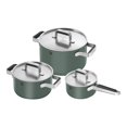 thumbnail image 1 of ZWILLING Pure Cookware Set, 6 Piece 18/10 Stainless Steel, Green, 1 of 6