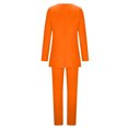 thumbnail image 3 of Yuyuzo Womens Business 2 Piece Sets Long Sleeve Open Front Blazer Jackets with Work Pants Solid Color Suits, 3 of 6