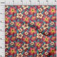 thumbnail image 3 of oneOone Silk Tabby Magenta Fabric Florals Sewing Craft Projects Fabric Prints By Yard 42 Inch Wide, 3 of 4