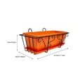 thumbnail image 2 of Flower Planter Railing Balcony Hanging Pot Planters Plant Box Rail Window Fence Outdoor Holder Metal Basket Over Pots, 2 of 7