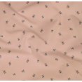 thumbnail image 4 of oneOone Tissu Popeline Sergé Coton Bio Feuilles & Fleurs Roses Imprimé Tissu d'Artisanat BTY 42 Pouces de Large, 4 of 4
