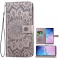 thumbnail image 1 of Phone Case for Samsung Galaxy S10e Folio Flip Wallet Case, PU Leather Credit Card Holder Slots Heavy Duty Full Body Protection Kickstand Protective Phone Cover for Galaxy S10e Men, Black, 1 of 5