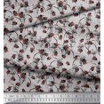 thumbnail image 2 of Soimoi Georgette Viscose Fabric Brush Stroke & Insect Printed Fabric 1 Yard 42 Inch Wide, 2 of 3