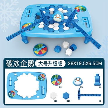 EGNMCR Sauve le Pingouin Jeu de Plateau Piège d'Iceberg Jouet Iceberg Jouets pour Adultes 4-8 Ans Inclut des Glaçons de Rechange et Jeu de Plateau Pingouin