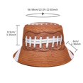 thumbnail image 3 of Funny American Football Bucket Hat Summer Unisex Reversible Print Bucket Hat, 3 of 7