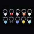 thumbnail image 3 of jinwen 10pcs Silicone Nose Clips Protector Waterproof Swimming Ear Plugs for Adults Kid, 3 of 9