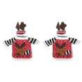 thumbnail image 2 of Chandail de Bouteille de Vin, 2pcs/set Mignon Noël Wine Wine Wine Bottle Decorations Champagne Bouteille Cover Unrivaled Performance, 2 of 14