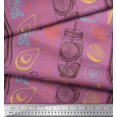 thumbnail image 3 of Soimoi polyester Crepe Fabric Vegetables,Jar & Cups Printed Craft Fabric by the Yard 42 Inch Wide, 3 of 3