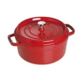 thumbnail image 1 of STAUB La Cocotte 5.25 L Cast Iron Round Cocotte, Cherry, 1 of 7