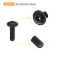 thumbnail image 4 of Unique Bargains Flanged Button Head Socket Cap Screws, 50 Pack M3x10mm 304 Stainless Steel Bolts, 4 of 5