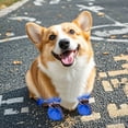 thumbnail image 4 of Dog Boots Protector Winter Dog Shoes With Reflective Straps Warm Pet Puppy Snow Boots For Small Medium Dogs Durable Non- Sole, 4 of 9