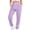 Purple, variant on LOVZFMLL Women's Pants, Athletic Trousers Jogging Sweatpants Jogger Pants Black, L