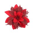 thumbnail image 1 of 20PCS Christmas Poinsettia Flower Creative Artificial Flower Xmas Tree Flower, 1 of 10
