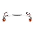 thumbnail image 2 of Krator Chromé Conduit Lampe Spot Bar Support avec Clignotants Moto Compatible avec Harley Davidson V-Rod Nuit Rue V Rod, 2 of 4