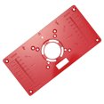 thumbnail image 2 of Yeacher Multifunctional Router Table Insert Plate Woodworking Benches Aluminium Wood Router Trimmer Models Engraving Machine with 4 Rings Tools Woodworking Engraving Machine Flip Board, 2 of 7