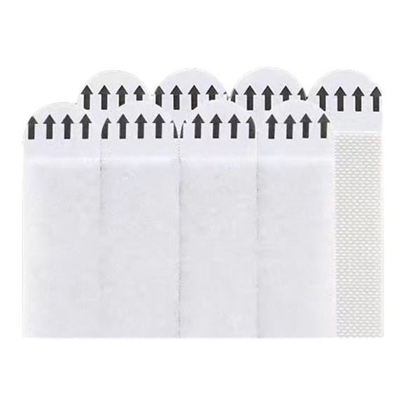 LEFU for Photo Frame Hanging Stickers 12 Pairs Double-Sided Adhesive Strips Non-Destructive Wall Mounting Tape for Pictures Mirrors Clocks Decor No Damage Removal White