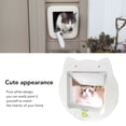 thumbnail image 4 of Cat Door, 2 Way Lockable Cat Flap Door For Interior Exterior Door Noiseless Weatherproof Pet Doors For Cats Kittens Doggies For Window Wall, Fast Installation, 4 of 8