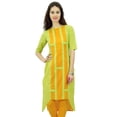 thumbnail image 1 of Phagun Tunique de Créateur en Coton Indien pour Femme, Ourlet Asymétrique, Kurti, Tenue Décontractée, Kurta, 1 of 7