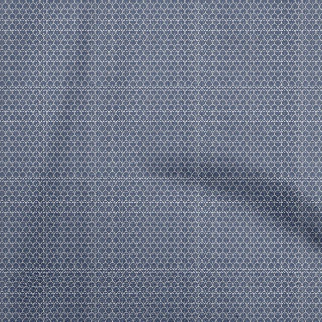oneOone Tissu en Viscose Chiffon Bleu Texture Tissu pour Robe Tissu Imprimé au Mètre 42 Pouces de Large