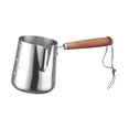thumbnail image 2 of GUOOL Cafetière Turque Chauffe-Lait en Acier Inoxydable pour Café, Maison, Bureau 350 ml, 2 of 9