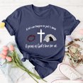 thumbnail image 4 of LUOGENLI T-shirts pour Femme pour Femmes T-Shirt Décontracté à Imprimé de Lettres Col Rond Manches Courtes T-Shirt Plusieurs Couleurs T-shirts pour Femmes T-Shirt Graphique Fête de la Saint-Patrick Marine TTG, 4 of 5