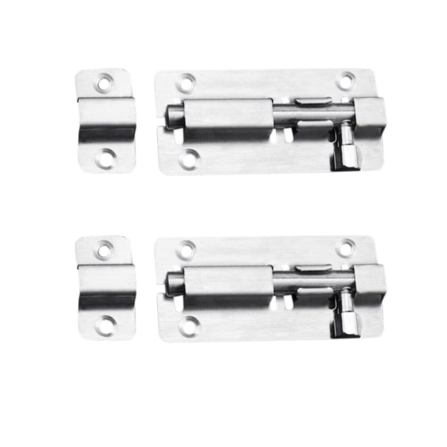 Door Slide Lock Keyless Entry Door Lock Thickened Stainless Steel Sliding Door Lock Easy To Replacement Parts Shelf Outdoor Kitchen Faucet Brass 64975lfgllhp Faucet Spray Head Water Faucet Kitchen