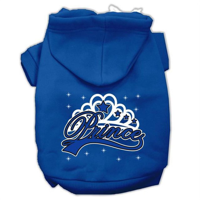 I'm A Prince Screen Print Pet Hoodies Blue Size Xxxl (20)