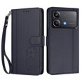 thumbnail image 3 of Four Leaf Clover Flip Cover for Xiaomi Poco X6 Pro Leather Wallet Case with Kickstand Dark Blue, 3 of 6