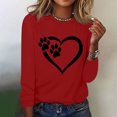 thumbnail image 1 of XZNGL Womens Printed Round Neck Pullover Long Sleeved Casual Womens, 1 of 1