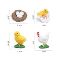 thumbnail image 4 of thinsony Figurines de Cycle de Vie Jouet Éducatif Réaliste pour Fête Poulet, 4 of 9