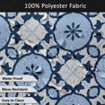 thumbnail image 5 of Vargottam Indoor/OutdoorTablecloth58x120 Inch Rectangle Nappe avec trou de parapluie et zip-Table imperméableTableTableTableCouveuses pour arrière-cour RectangulaireTable- Bleu clair, 5 of 5