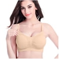 thumbnail image 1 of XZNGL Pregnant Womens Plain Color Bra Maternity Nursing Bras Vest Tops, 1 of 9