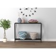 thumbnail image 3 of Safdie & Co. Console Table Dark Grey Wood 1 Shelf Black Metal, 3 of 4