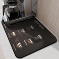 thumbnail image 3 of Extra-Absorbent Coffee Mat, 18x24 Inches - Perfect Countertop Companion for Coffee Lovers, Stain-Hiding, Rubber-Backed for Stability, Dish Drying Mat for Under Coffee Makers, 3 of 7