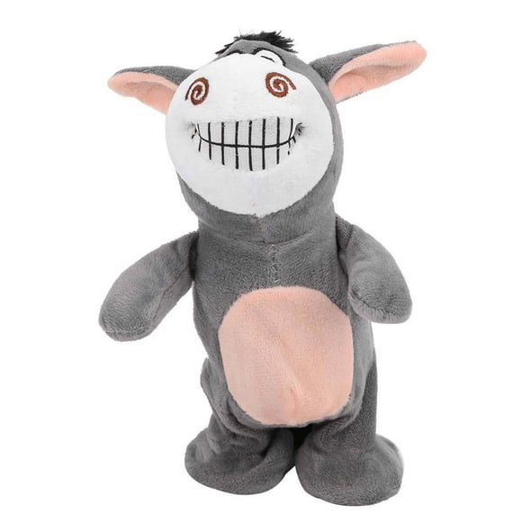 POINTERTECK Little Donkey Plush Doll Toy Electric Simulation Talking Donkey Children Doll Toy