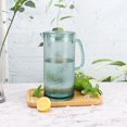 thumbnail image 3 of Hometrends Samba Clear or Green Acrylic Hammered Pitcher, 92.22oz 1pc, 3 of 6