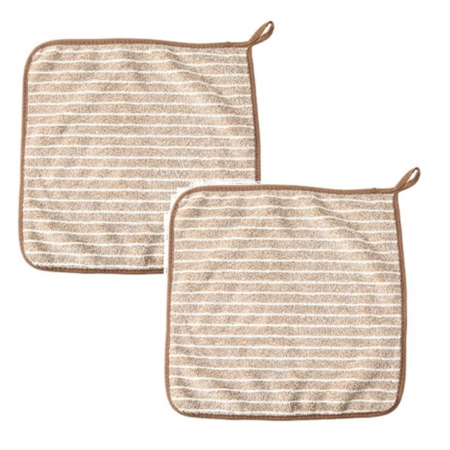 Oleegame 2PC Ten Dollar Items Microfiber Cleaning Rags For Washing Dishes Highly Absorbent Cleaning Towels Lightweight Microfiber Cloth Window Clean Cloth Brown