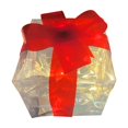 thumbnail image 1 of jifeng Christmas LED Lighted Gift Boxes with Bow Transparent Present Case for Christmas Red 15cm, 1 of 9