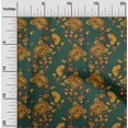 thumbnail image 1 of oneOone Georgette Viscose Fabric Leaves|Floral & Paisley Block Print Fabric BTY 42 Inch Wide, 1 of 4