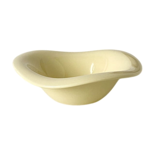 Yhmxh Ceramic Cream Style After Noon Tea Dessert Bowl Fruit Salad Bowl Cafes Tableware Bowl Kitchen Utensils Set Kitchen Organization Kitchen Essentials Home and Kitchen Kitchen Tools