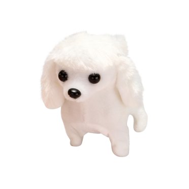 Dvkptbk Simulation Plush Electric Puppy Pet Toy Dog Can Walk And Call Toy Dog Children’s Gift