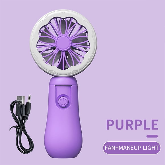 Leutsin Summer Savings!Portable Handheld Fan,Mini Personal Fans Handheld,2023 New Handheld Fan USB Small Fan Portable Desktop With Built-in Night Light Including USB Data Cable