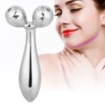 thumbnail image 2 of Filfeel Portable 3D Facial Massage Roller Waterproof Face Lifting Firming Tool Body Slimming Roller Improve Facial Contour Sliver, 2 of 8