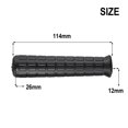 thumbnail image 1 of 2Pcs Wheelbarrow Handles Rubber Round Tubes Anti-skid Shock Absorption Rubber Sleeve Weatherproof Replacement Handle Tool Parts 114 x 12mm, 1 of 9