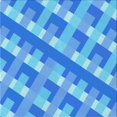 thumbnail image 1 of Ahgly Tapis d'Intérieur Lavable en Machine Carré Transitionnel Bleu Néon, 4 Pieds Carré, 1 of 7