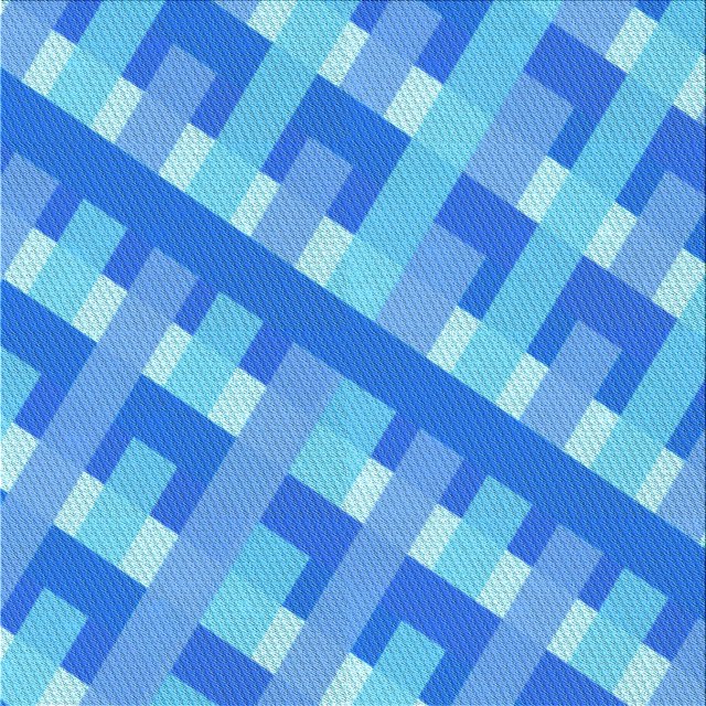 Ahgly Tapis d'Intérieur Lavable en Machine Carré Transitionnel Bleu Néon, 4 Pieds Carré
