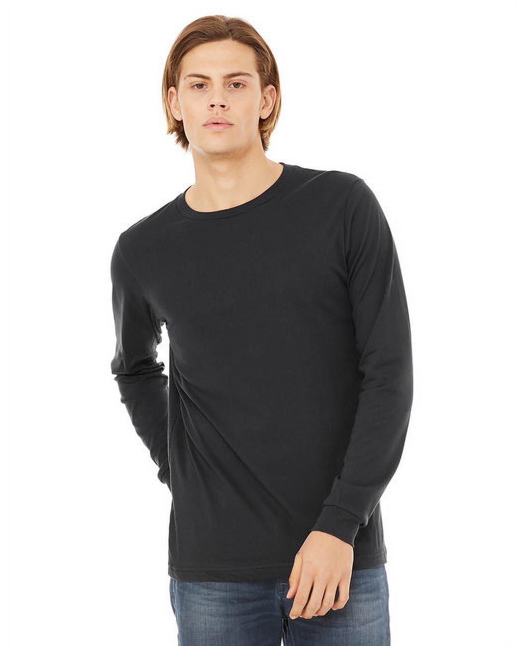 Bella Canvas T-Shirt Unisexe à Manches Longues Gris Foncé S