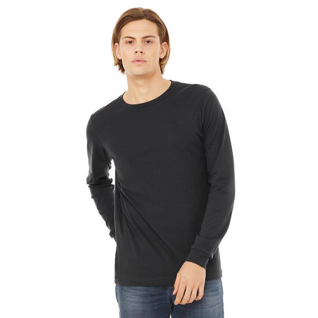 Bella + Canvas T-Shirt Unisexe à Manches Longues - Gris Foncé - m