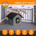 thumbnail image 4 of K&H Manufacturing – Caisson chauffant extérieur de 20 W, 18 po x 22 po x 17 po, gris/noir pour chats, 4 of 7